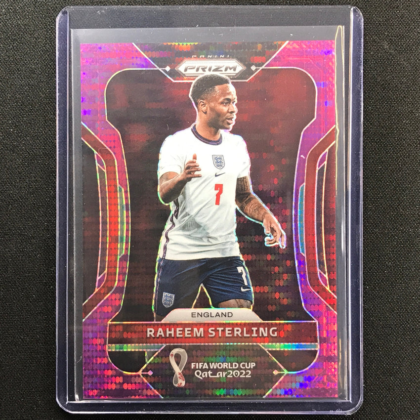 2022 Prizm Fifa World Cup Qatar Raheem Sterling Breakaway Purple 13/35
