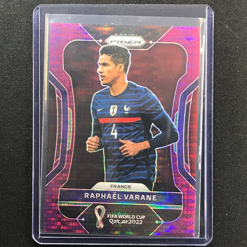 2022 Prizm Fifa World Cup Qatar Raphael Varane Breakaway Purple 1/35