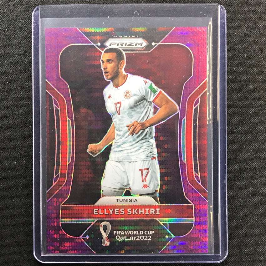 2022 Prizm Fifa World Cup Qatar Ellyes Skhiri Breakaway Purple 3/35