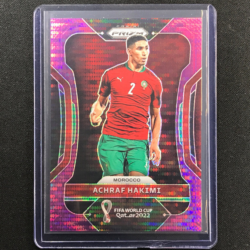 2022 Prizm Fifa World Cup Qatar Achraf Hakimi Breakaway Purple 35/35