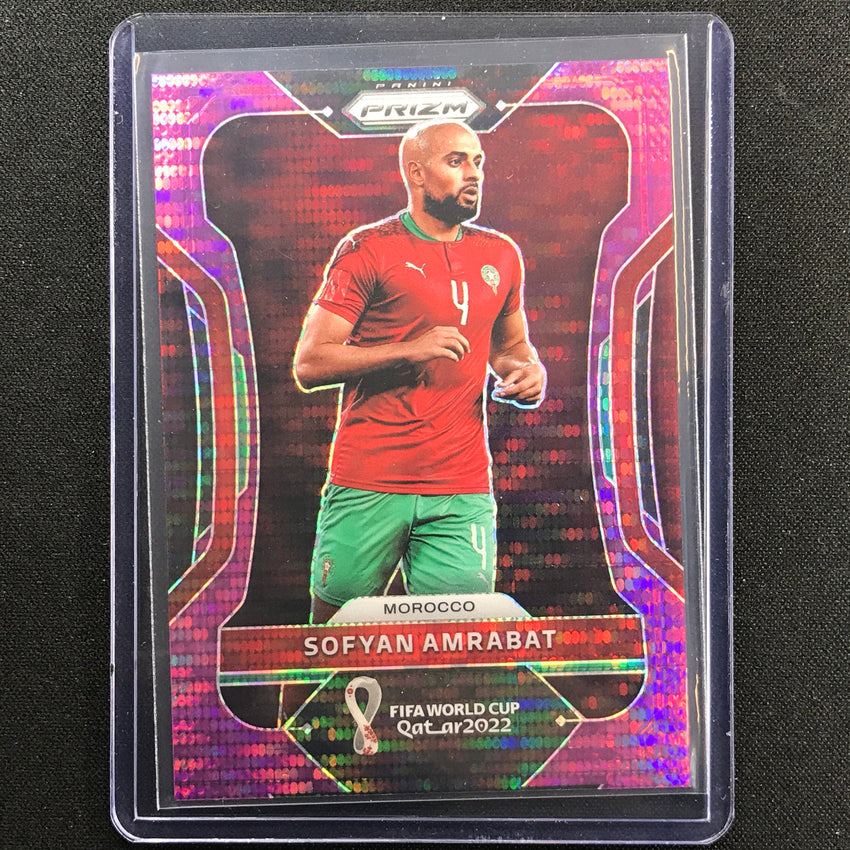 2022 Prizm Fifa World Cup Qatar Sofyan Amrabat Breakaway Purple 14/35