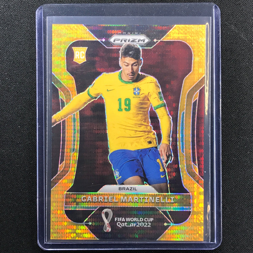 2022 Prizm Fifa World Cup Qatar Gabriel Martinelli Rookie Breakaway Gold 1/10