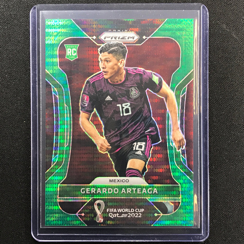 2022 Prizm Fifa World Cup Qatar Gerardo Arteaga Rookie Breakaway Green 4/5