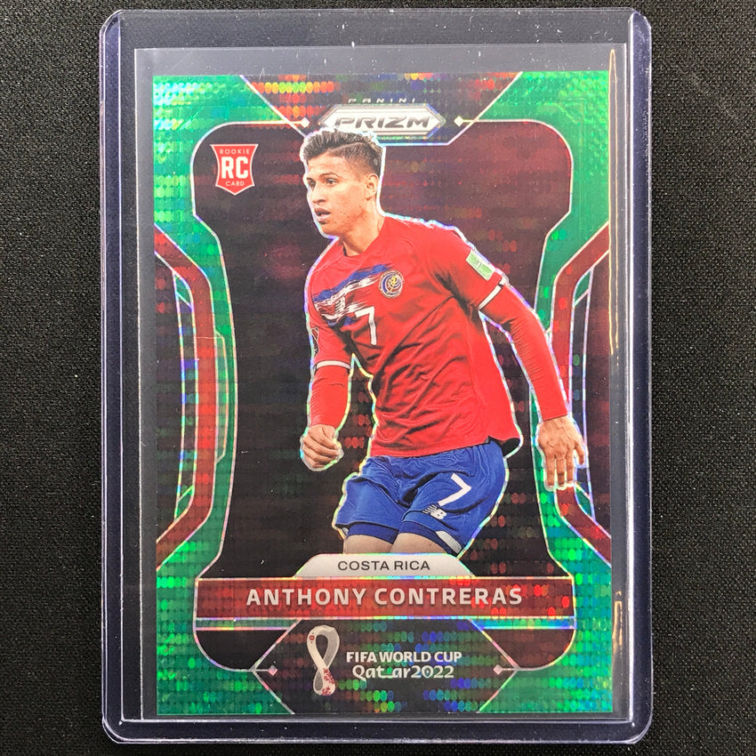 2022 Prizm Fifa World Cup Qatar Anthony Contreras Rookie Breakaway Green 2/5