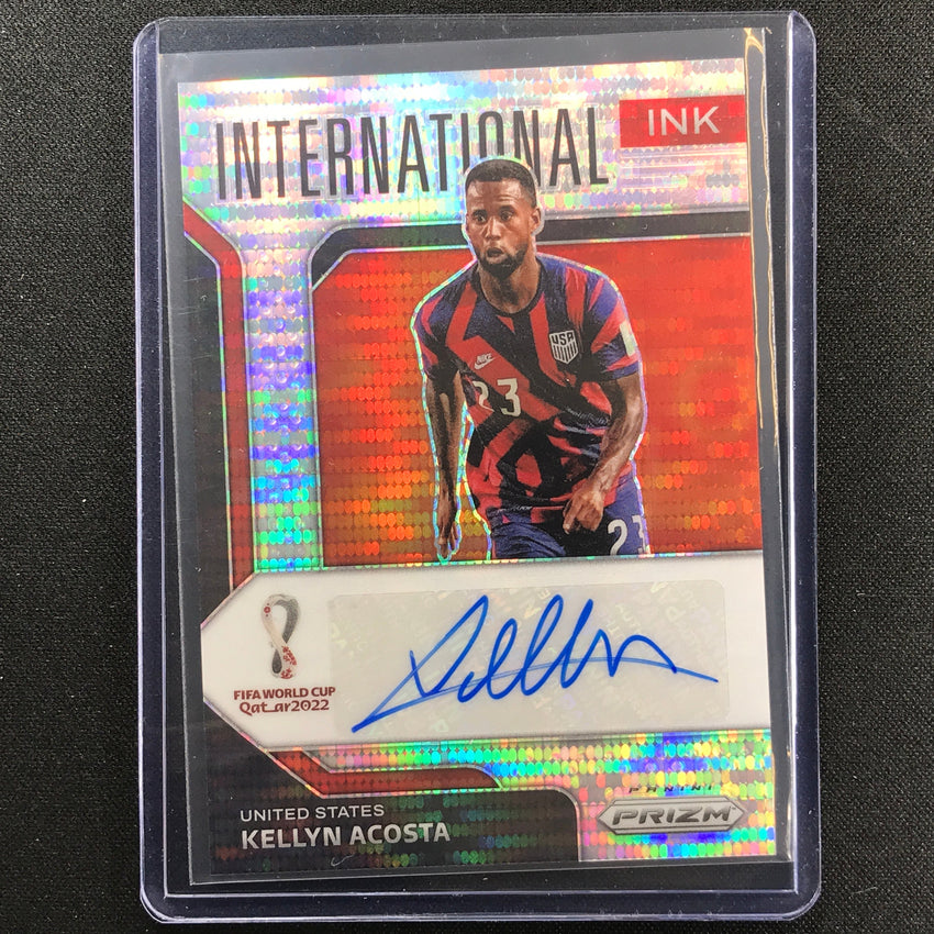 2022 Prizm FIFA World Cup Qatar KELLYN ACOSTA Breakaway International Auto #KAC