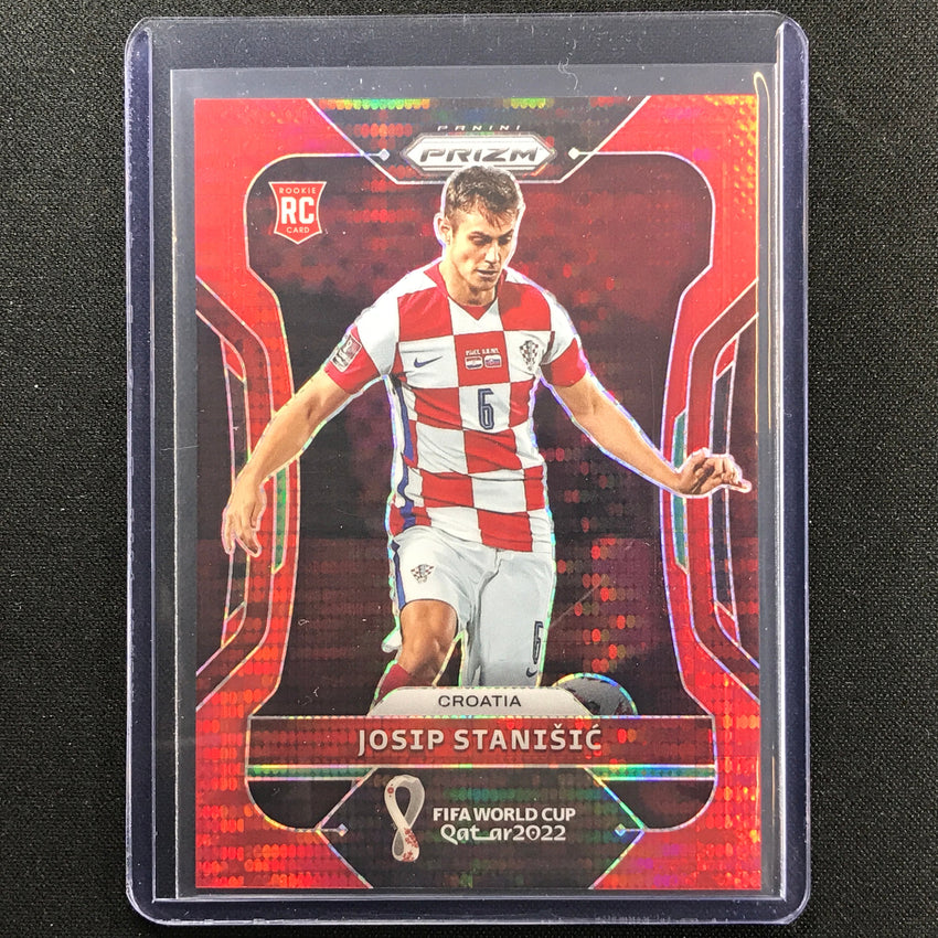 2022 Prizm Fifa World Cup Qatar Josip Stanisic Rookie Breakaway Red 84/99