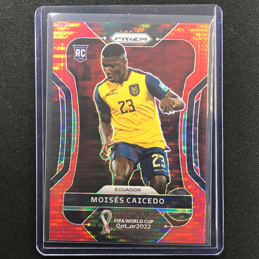 2022 Prizm Fifa World Cup Qatar Moises Caicedo Rookie Breakaway Red 90/99