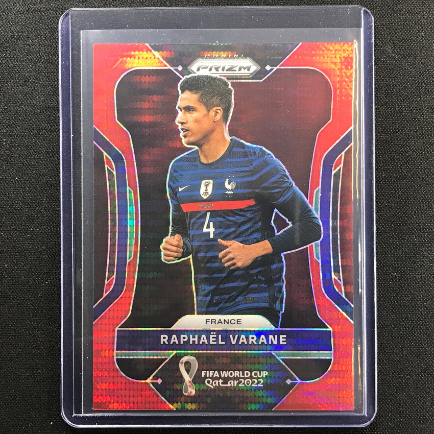 2022 Prizm Fifa World Cup Qatar Raphael Varane Breakaway Red 23/99