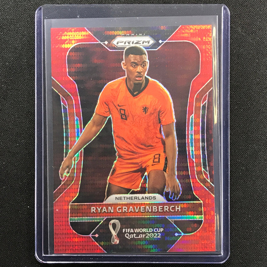 2022 Prizm Fifa World Cup Qatar Ryan Gravenberch Breakaway Red 49/99