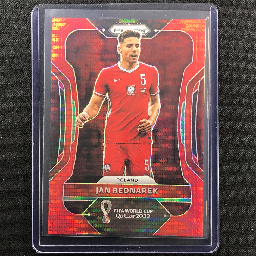 2022 Prizm Fifa World Cup Qatar Jan Bednarek Breakaway Red 56/99