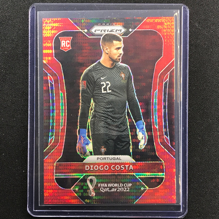 2022 Prizm Fifa World Cup Qatar Diogo Costa Rookie Breakaway Red 64/99