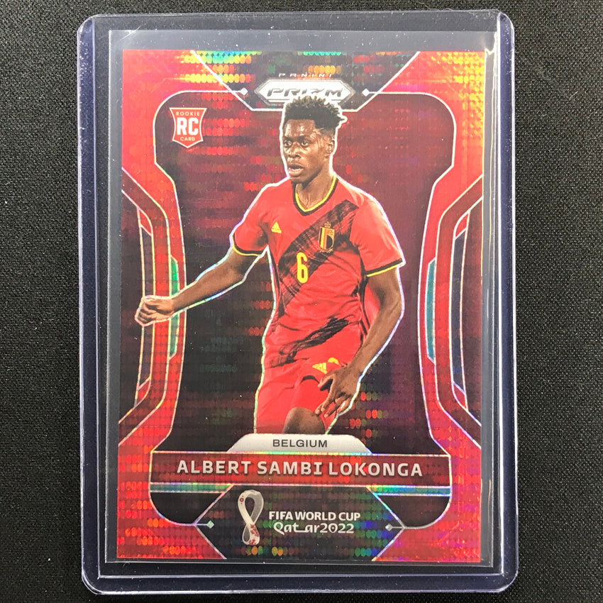2022 Prizm Fifa World Cup Qatar Albert Sambi Lokonga Rookie Breakaway Red 65/99