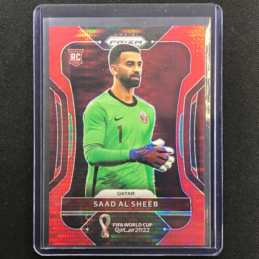 2022 Prizm Fifa World Cup Qatar Saad Al Sheeb Rookie Breakaway Red 5/99