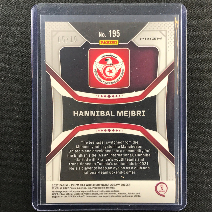 2022 Prizm Fifa World Cup Qatar Hannibal Mejbri Rookie Breakaway Gold 5/10