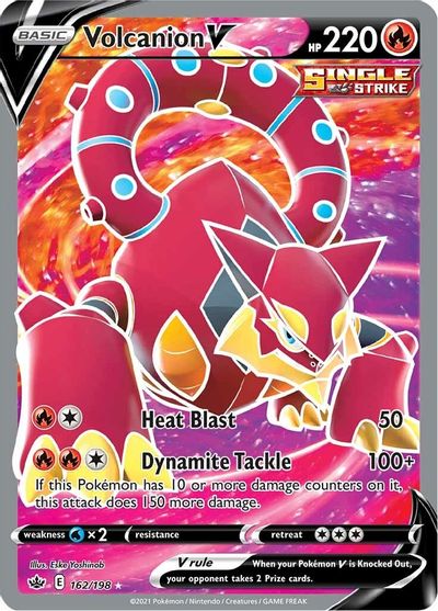FULL ART Volcanion V - 162/198 - Ultra Rare Chilling Reign