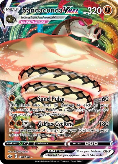 Sandaconda Vmax - 90/198 - Ultra Rare Chilling Reign