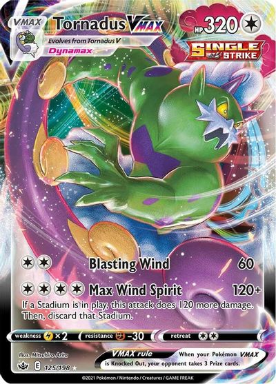 Tornadus Vmax - 125/198 - Ultra Rare Chilling Reign