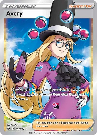 FULL ART Avery - 187/198 - Ultra Rare Chilling Reign