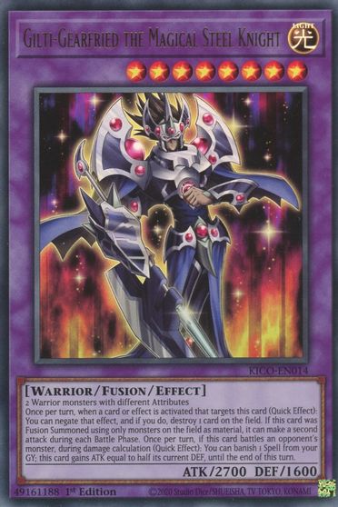 Gilti-gearfried the Magical Steel Knight - KICO-EN014 - Ultra Rare 1st Edition