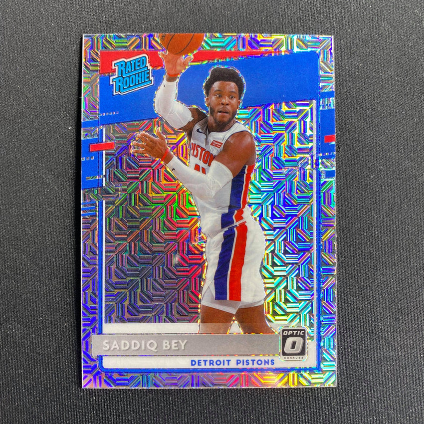 2020-21 Donruss Optic Saddiq Bey Rated Rookie Choice Mojo Silver No 169