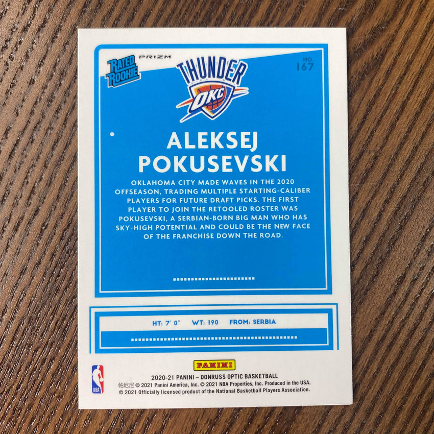 2020-21 Donruss Optic ALEKSEJ POKUSEVSKI Rated Rookie Choice Mojo Silver #167