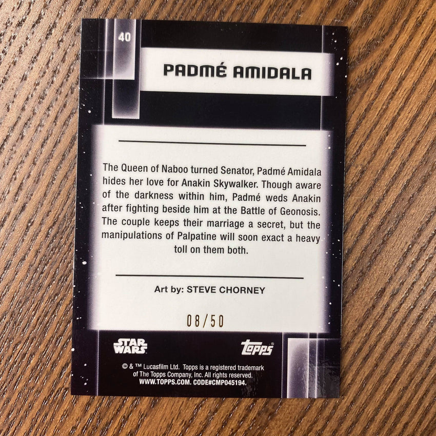 2021 Star Wars Galaxy Chrome Padme Amidala Mojo 8/50