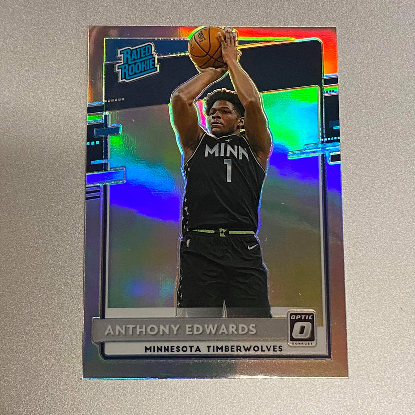 2020-21 Donruss Optic Anthony Edwards Rated Rookie Holo Silver No 151 B