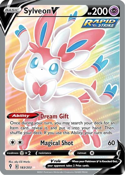Sylveon V - 183/203 - Full Art Ultra Rare
