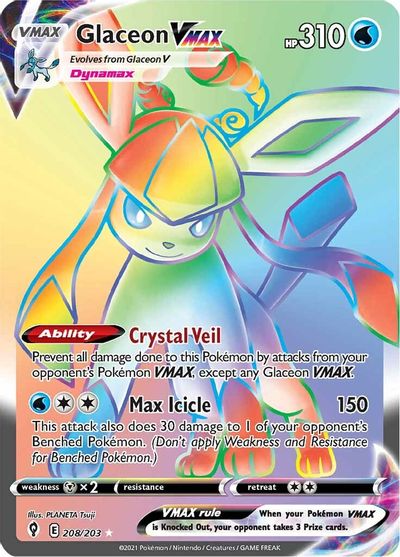 Glaceon VMAX - 208/203 - Hyper Rare
