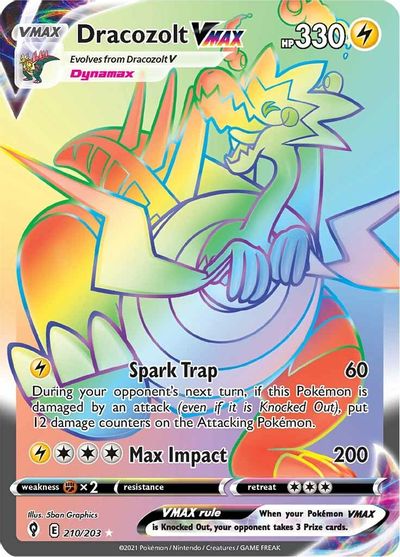 Dracozolt VMAX - 210/203 - Hyper Rare