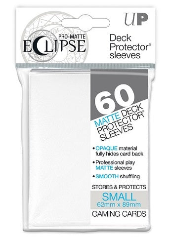 Ultra PRO - White Small - Pro-Matte Eclipse Deck Protector® Sleeves 60ct-Cherry Collectables