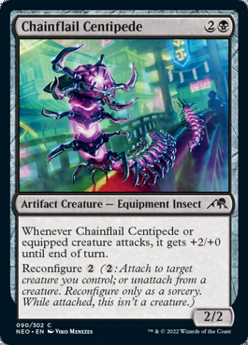 Chainflail Centipede 90/302 -  Kamigawa Neon Dynasty CONNN