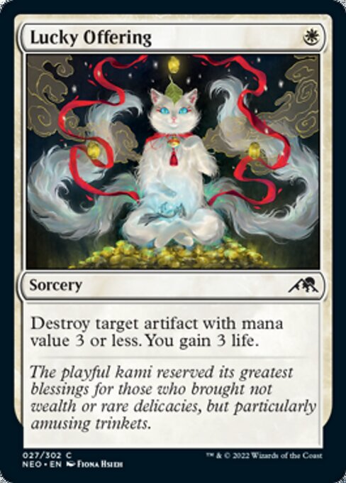 Lucky Offering 27/302 -  Kamigawa Neon Dynasty CONNN