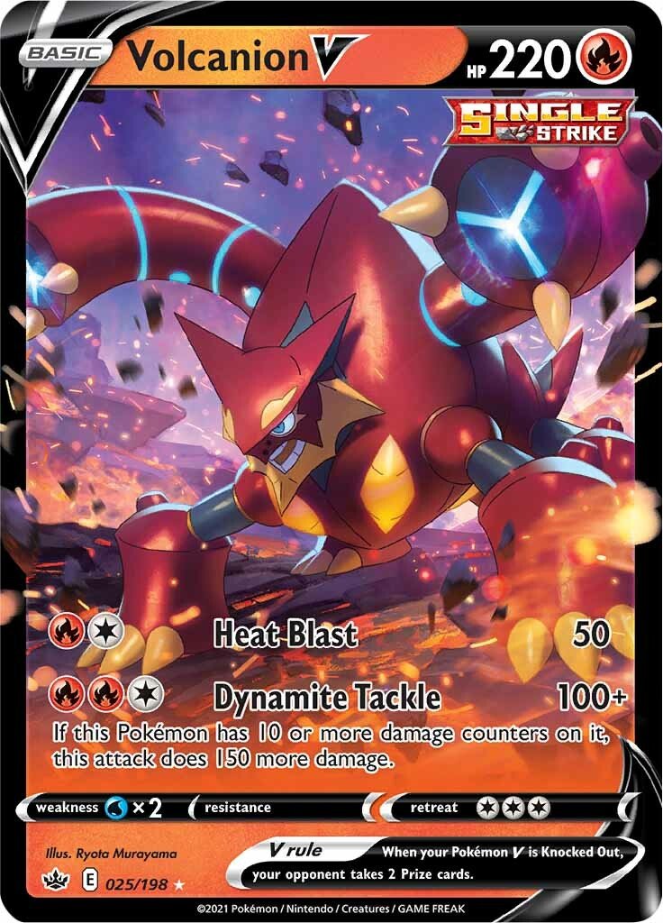 Volcanion V - 25/198 - Ultra Rare Chilling Reign