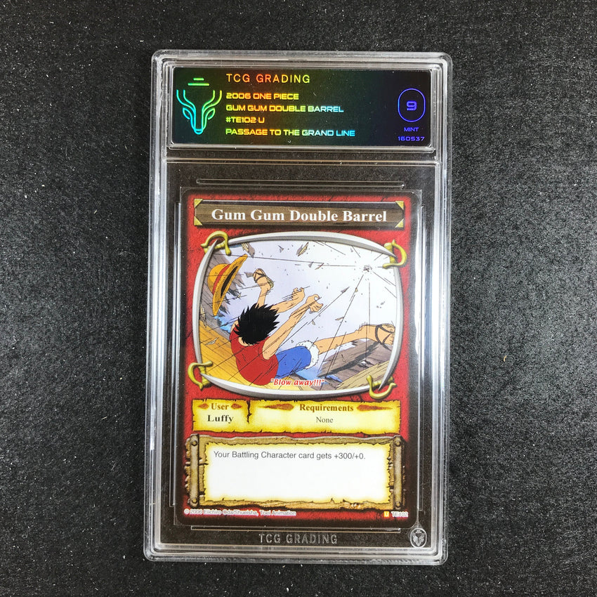 TCG Grading 9 Gum Gum Double Barrel - TE102 - Passage to the Grand Line 537