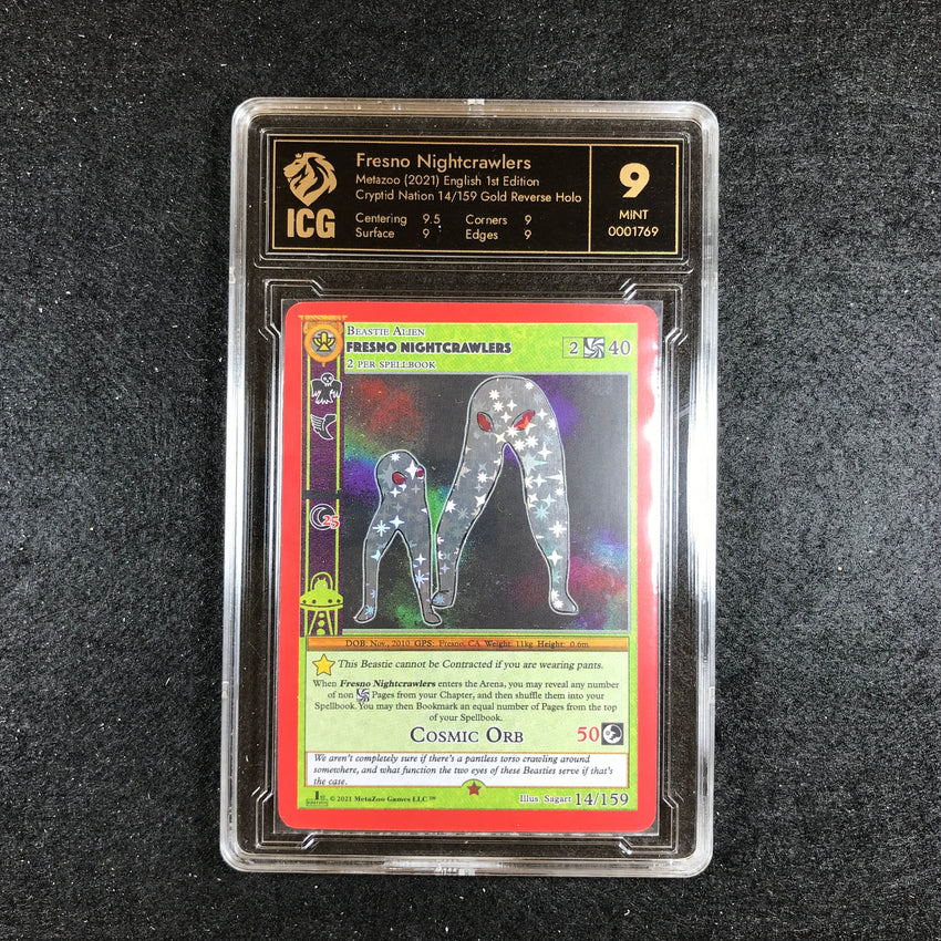 ICG 9 Fresno Nightcrawlers - 14/159 - Reverse Holo Gold Cryptid Nation 1st Edition 769