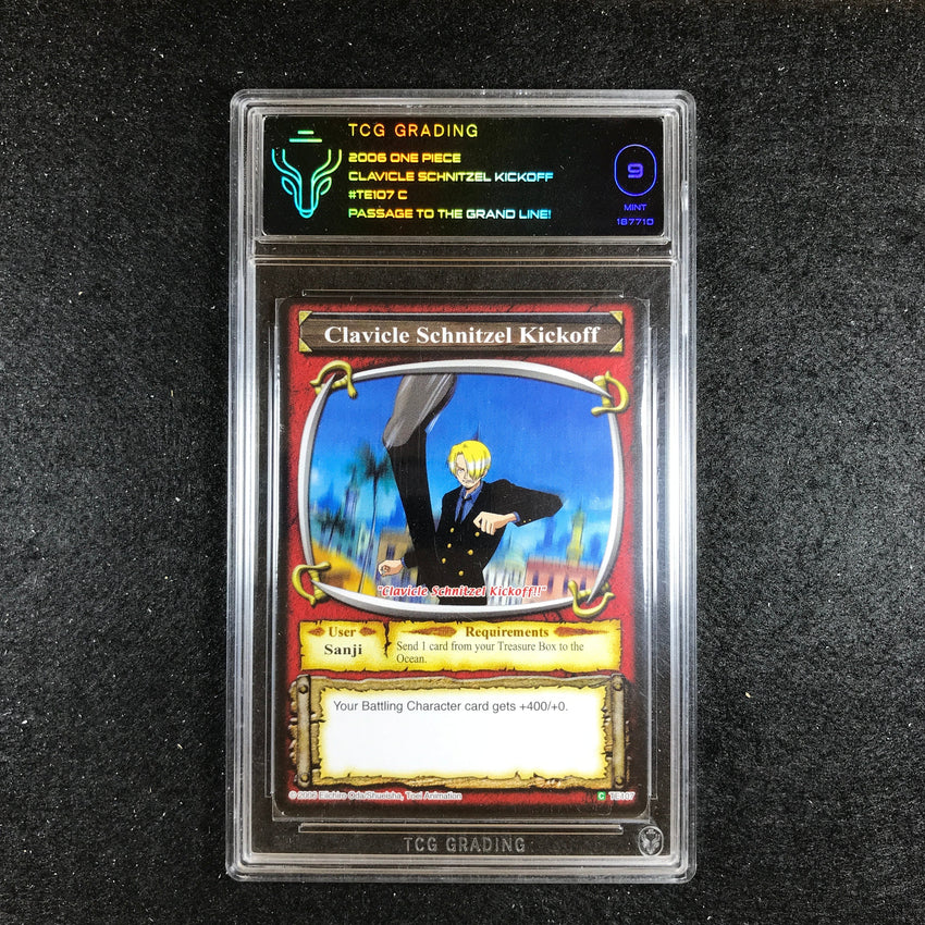 TCG Grading 9 Clavicle Schnitzel Kickoff - TE107 - Common Passage to the Grand Line! 710