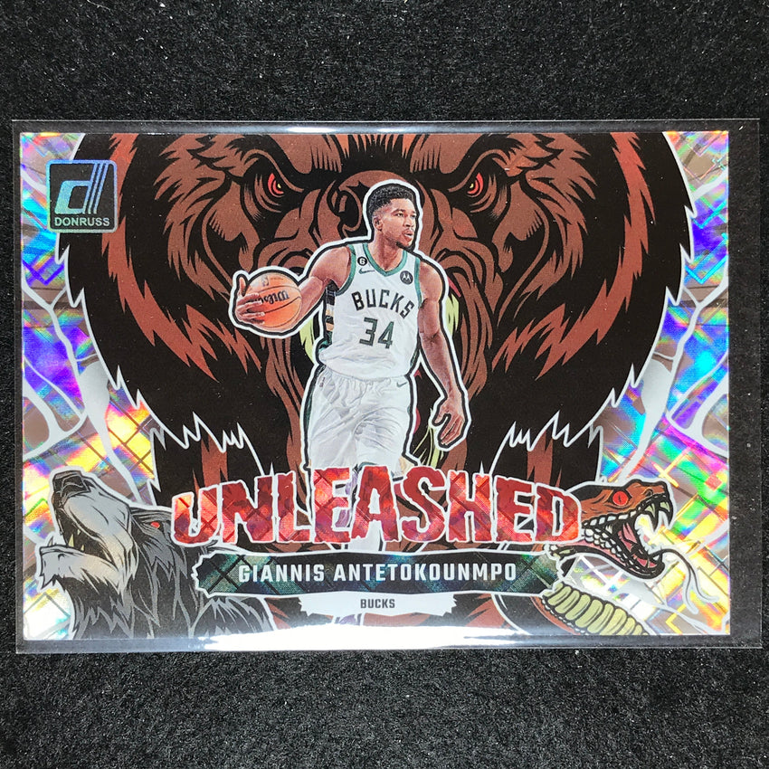 2023-24 Donruss Giannis Antetokounmpo Unleashed Diamond No 8