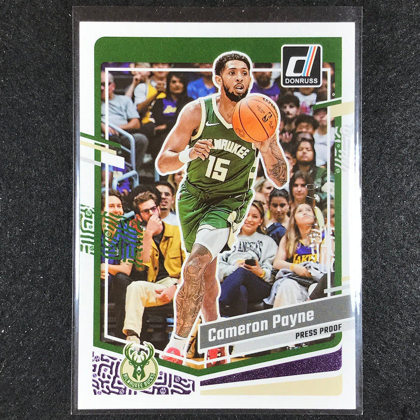 2023-24 Donruss Cameron Payne Base Purple Press Proof 71/199