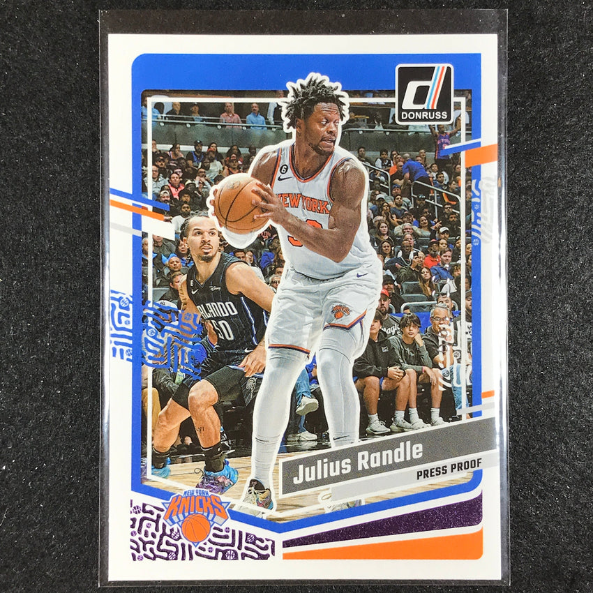2023-24 Donruss Julius Randle Base Purple Press Proof 133/199