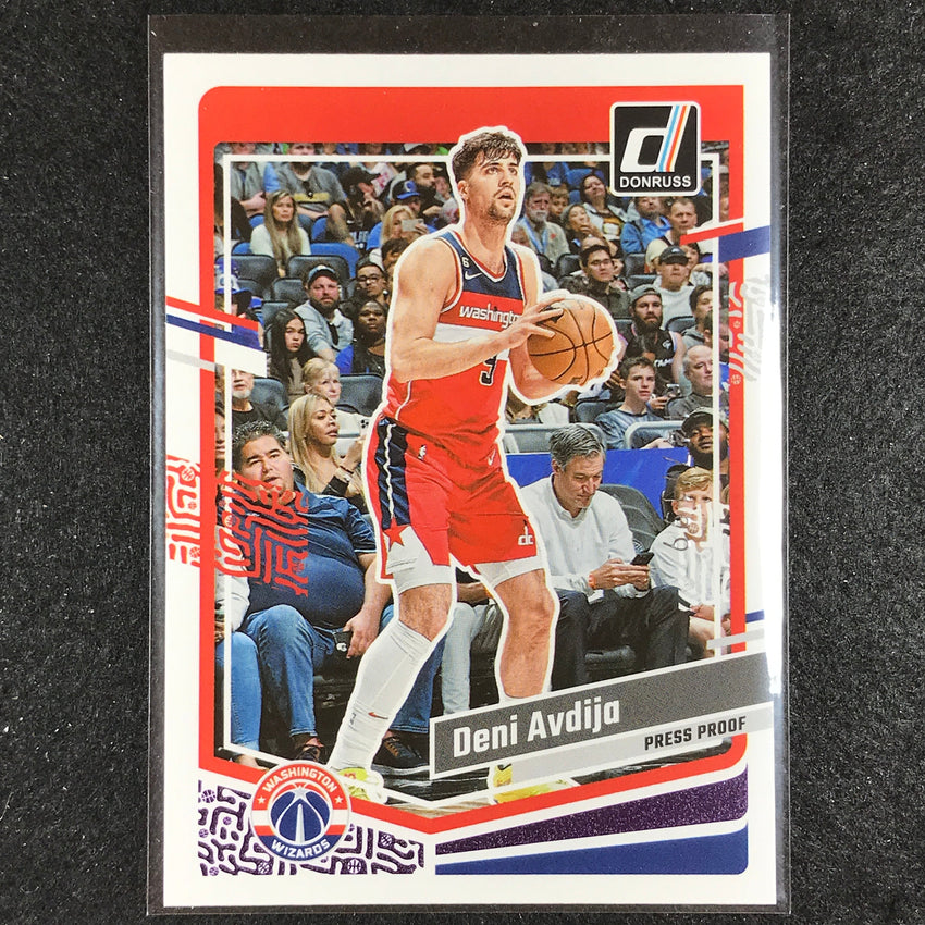 2023-24 Donruss Deni Avdija Base Purple Press Proof 147/199