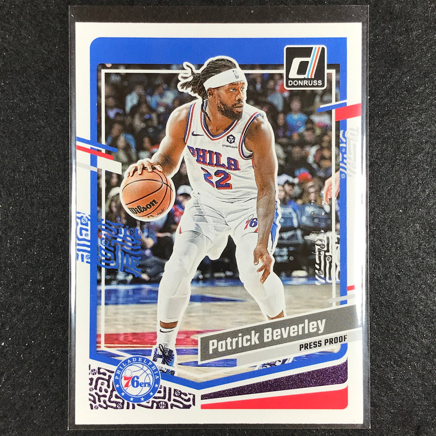 2023-24 Donruss Patrick Beverley Base Purple Press Proof 120/199