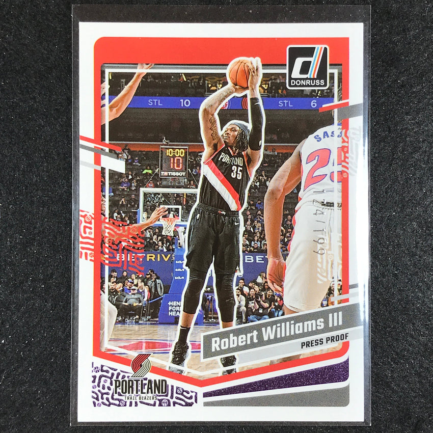 2023-24 Donruss Robert Williams Iii Base Purple Press Proof 124/199