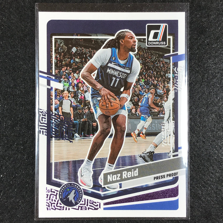 2023-24 Donruss Naz Reid Base Purple Press Proof 50/199