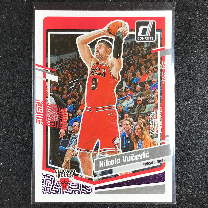 2023-24 Donruss Nikola Vucevic Base Purple Press Proof 183/199