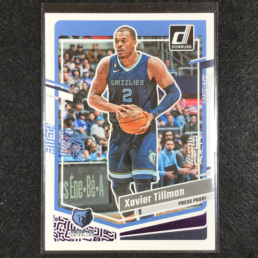 2023-24 Donruss Xavier Tillman Base Purple Press Proof 140/199