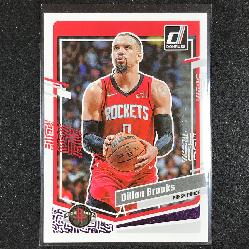 2023-24 Donruss Dillon Brooks Base Purple Press Proof 169/199