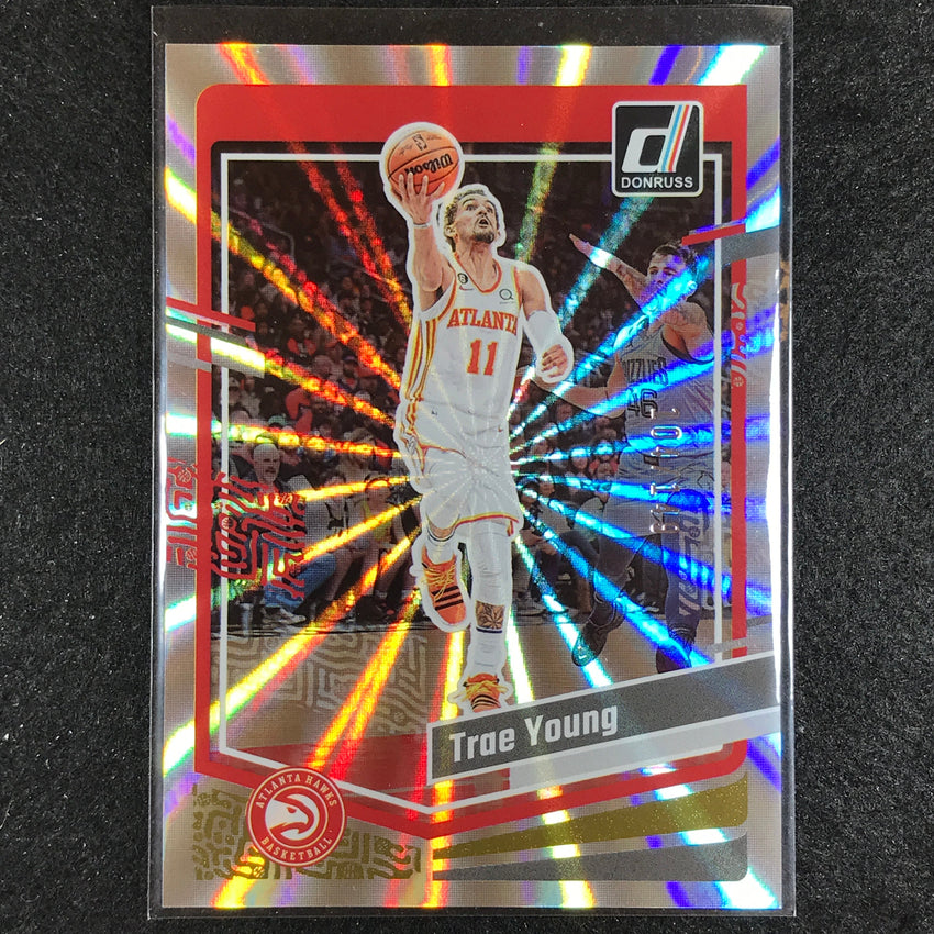 2023-24 Donruss Trae Young Base Laser Holo 104/149