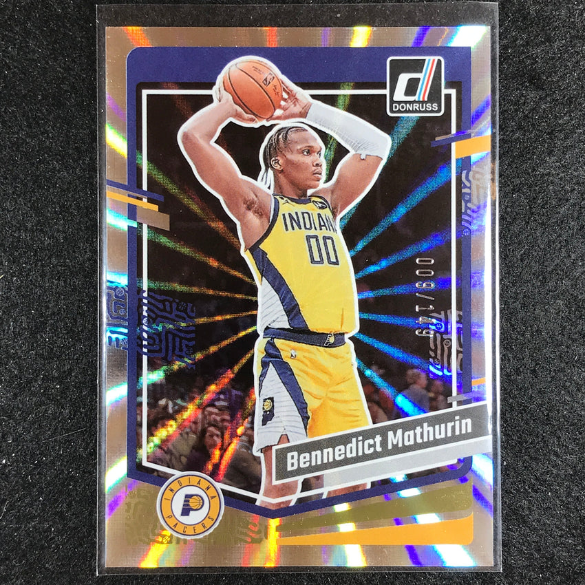 2023-24 Donruss Bennedict Mathurin Base Laser Holo 9/149