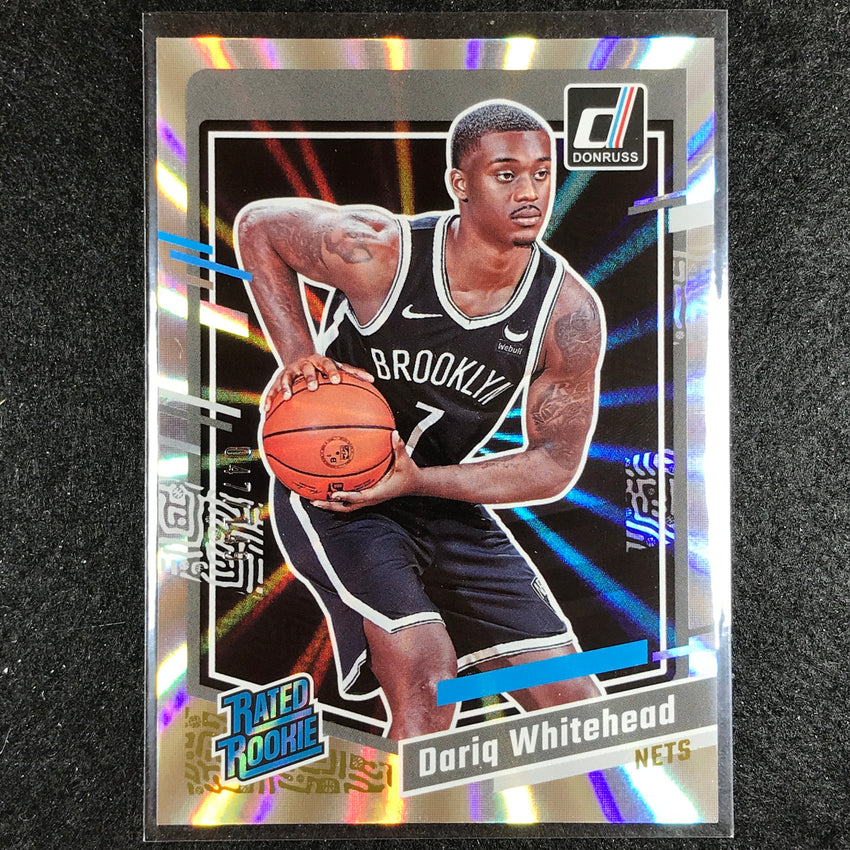2023-24 Donruss Dariq Whitehead Rated Rookie Laser Holo 47/149